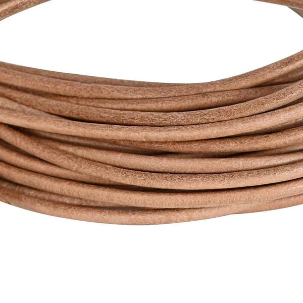 vidaXL Leather Cord Brown &Oslash;2.5 mm x 5 m Leather