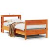 vidaXL Bed Frame without Mattress Wax Brown 90x200 cm Solid Wood Pine