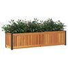 vidaXL Garden Planter 110x30x27.5 cm Solid Wood Acacia and Steel