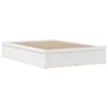 vidaXL Bed Frame with Headboard White 140x190 cm Solid Wood Pine