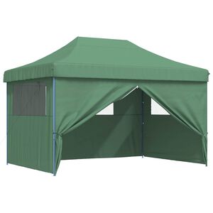 vidaXL Party Tent 279 x 410 x 315 cm Green Oxford Fabric
