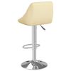 vidaXL Bar Stools 2 pcs Cream Faux Leather
