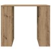 vidaXL Desk with Shelf Artisan Oak 90 x 50 x 75 cm Engineered Wood
