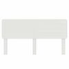 vidaXL Headboard with Headboard Gloss White 180 cm Engineered wood