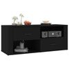 vidaXL TV Cabinet Black 100x35x40 cm Engineered Wood