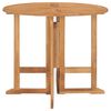 vidaXL 5 Piece Folding Outdoor Dining Set Solid Teak Wood