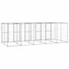vidaXL Outdoor Dog Kennel Galvanised Steel 12.1 m&sup2;