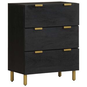 vidaXL Sideboard Black 60x33x75 cm Engineered Wood