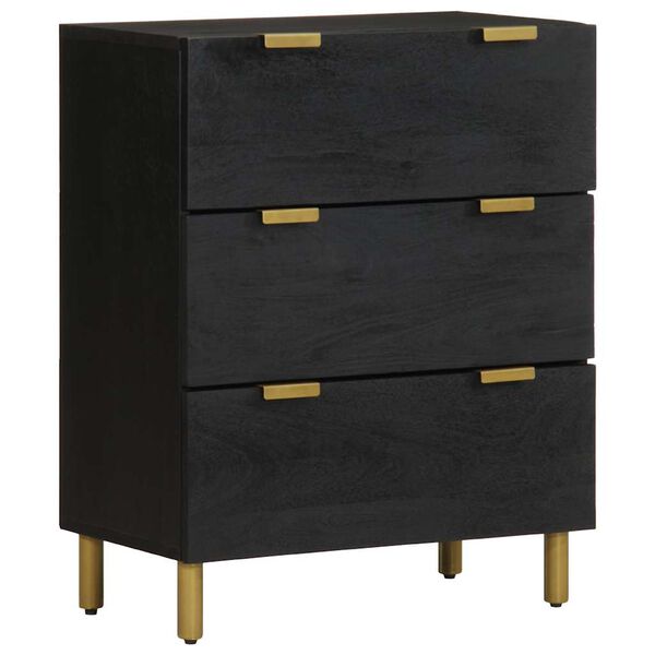 vidaXL Sideboard Black 60x33x75 cm Engineered Wood