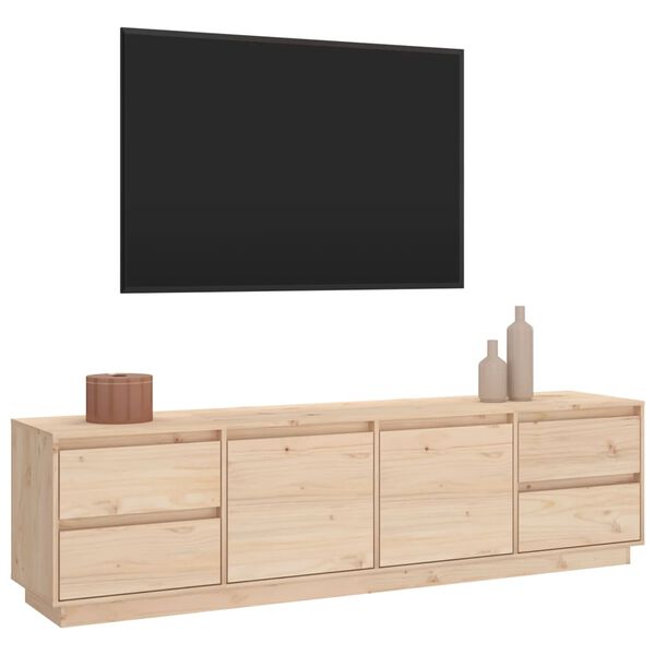vidaXL TV Cabinet 176x37x47.5 cm Solid Wood Pine