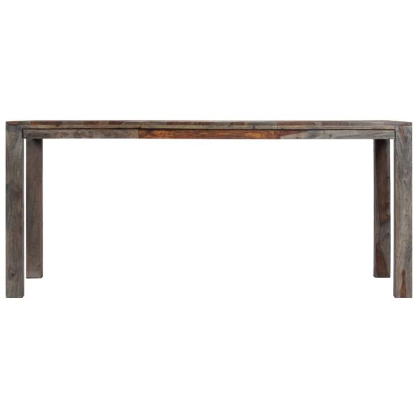 vidaXL Dining Table Grey 180x90x76 cm Solid Acacia Wood