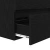 vidaXL Bathroom Furniture Set 3 pcs Black Oak Engineered Wood