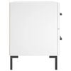 vidaXL Bedside Cabinet White 40x35x47.5 cm Engineered Wood