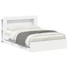 vidaXL Bed Frame with Storage White 150 x 200 cm Engineered Wood
