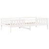 vidaXL Bed Frame with Roof without Mattress White 90x200 cm