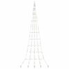 vidaXL LED Christmas Tree with Ground Spikes Multicolour 500 cm Metal