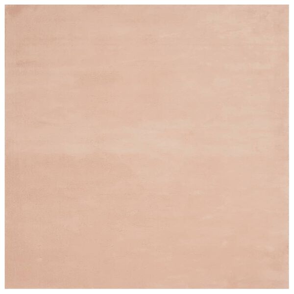 vidaXL Rug HUARTE Short Pile Soft and Washable Blush 200x200 cm