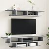 vidaXL TV Wall Units Concrete Grey Engineered Wood