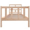 vidaXL Bed Frame without Mattress Solid Wood 100x200 cm (810072+814179)