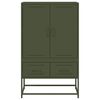vidaXL Highboard Olive Green 68x39x111.5 cm Steel