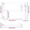 vidaXL Garden Gate 85x125 cm Corten Steel Square Design