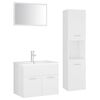 vidaXL Bathroom Furniture Set White Engineered Wood