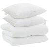 vidaXL Winter Duvet with Pillow 3 pcs White Microfiber