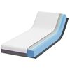 vidaXL Mattress White and Grey 80 x 200 cm Memory Foam