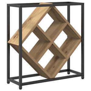 vidaXL Wine Rack 16 bottles Engineered Wood Artisan Oak