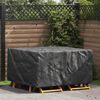 vidaXL Furniture Cover Plain Black 150 x 150 x 75 cm 420D