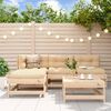 vidaXL 5 Piece Garden Lounge Set Solid Wood Pine