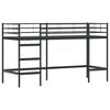 vidaXL Kids'Loft Bed Frame Black 90 x 190 cm Steel