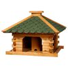 dobar Square Bird House Natural and Green
