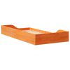 vidaXL Bed Frame Wax Brown 90 x 190 cm Solid Pine Wood