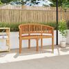 vidaXL Banana Bench 120 cm Solid Teak Wood