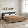 vidaXL Winter Duvet Taupe 220 x 260 cm Microfiber and Teddy fleece