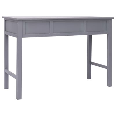 vidaXL Writing Desk Grey 110x45x76 cm Wood