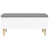 vidaXL Storage Bench White 102x42x46 cm Engineered Wood