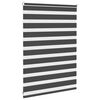 vidaXL Zebra Blind Black 105x100 cm Fabric Width 100.9 cm Polyester