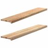 vidaXL Window Sills 2 pcs&nbsp;Untreated 140x25x2 cm Solid Wood Oak