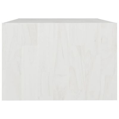 vidaXL Coffee Table White 75x50x33.5 cm Solid Pinewood