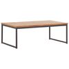 vidaXL Coffee Table 100x60x36cm Solid Acacia Wood and Steel