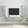 vidaXL TV Wall Cabinet 2 pcs Concerte 30 x 31 x 100 cm Engineered Wood