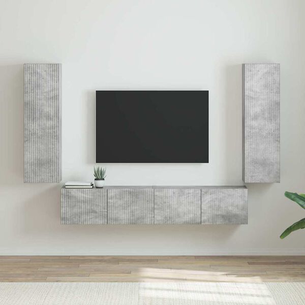 vidaXL TV Wall Cabinet 2 pcs Concerte 30 x 31 x 100 cm Engineered Wood
