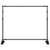 vidaXL Backdrop Stands 2 pcs Black 254x243 cm Steel