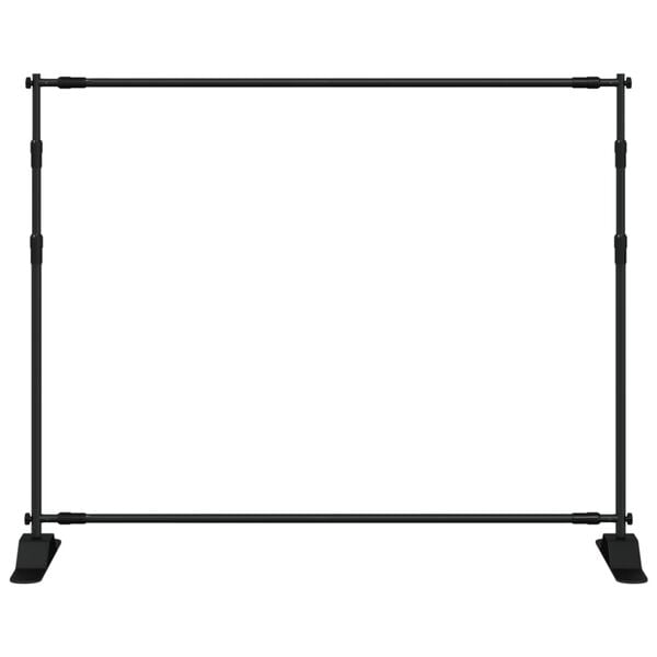 vidaXL Backdrop Stands 2 pcs Black 254x243 cm Steel