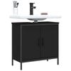 vidaXL Bathroom Sink Cabinet Black 60x30x60 cm Engineered Wood