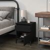 vidaXL Bedside Cabinet Black 40x35x50 cm