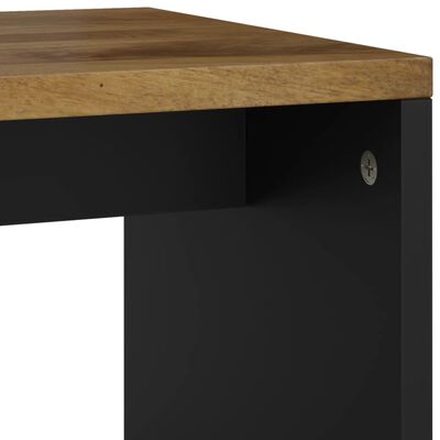 vidaXL Coffee Table 40x31x46 cm Solid Wood Mango&Engineered Wood