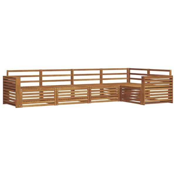 vidaXL Outdoor Sofa Set 5 pcs Natural Solid Acacia Wood